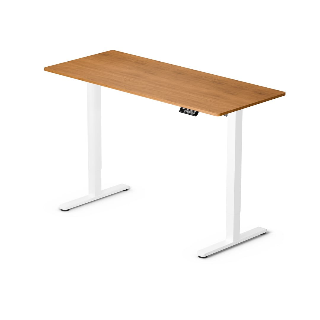 Biroja galds ContLite 140/60/72-118 cm balts/koks - N1 Home