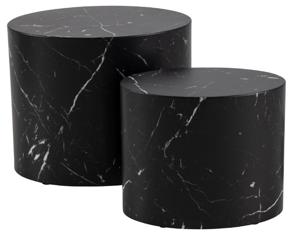 Kafijas galds Mic 48x33x40 cm, 40x24,5x33 cm melns - N1 Home