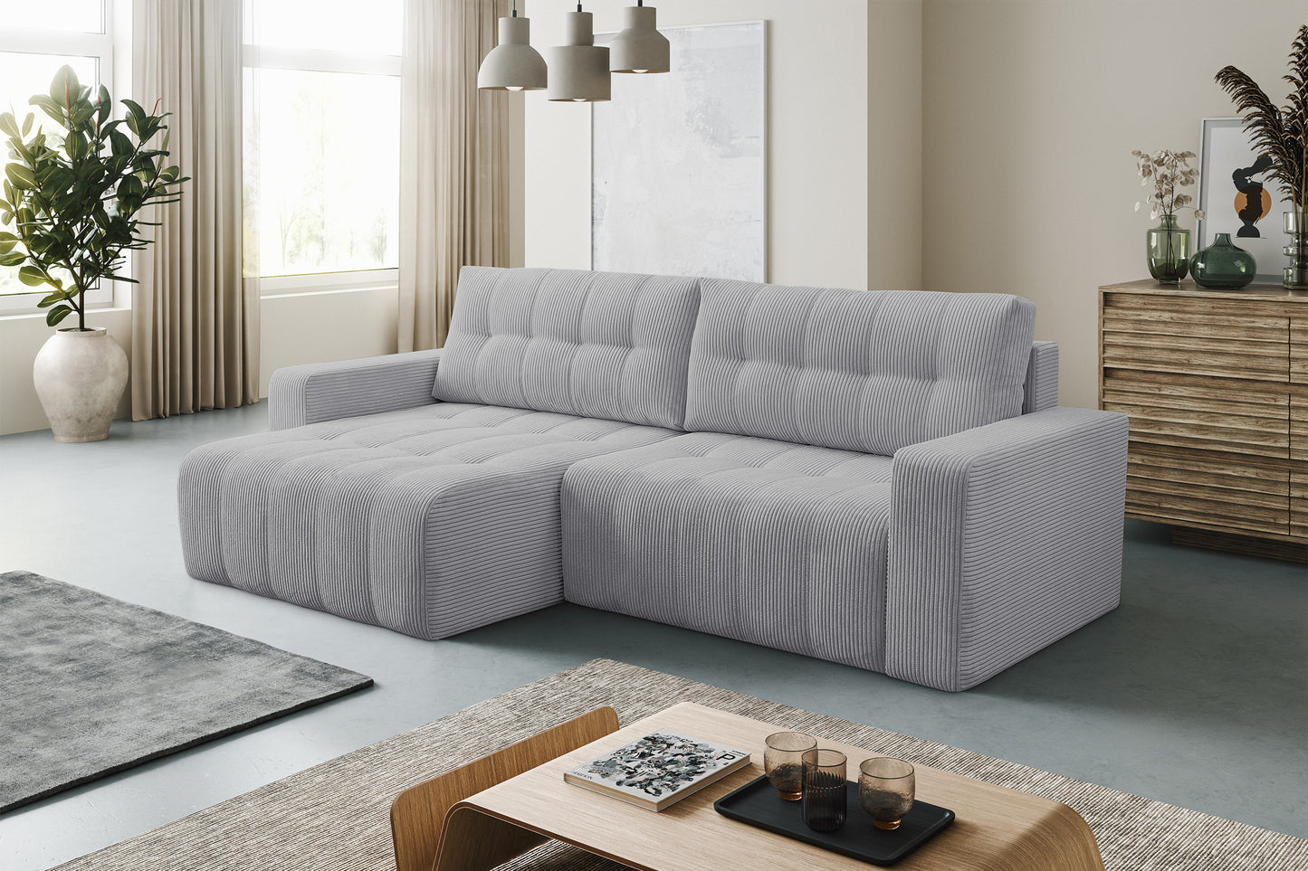 Dīvāns Mailes 86/245/143 cm Poso 55 - N1 Home