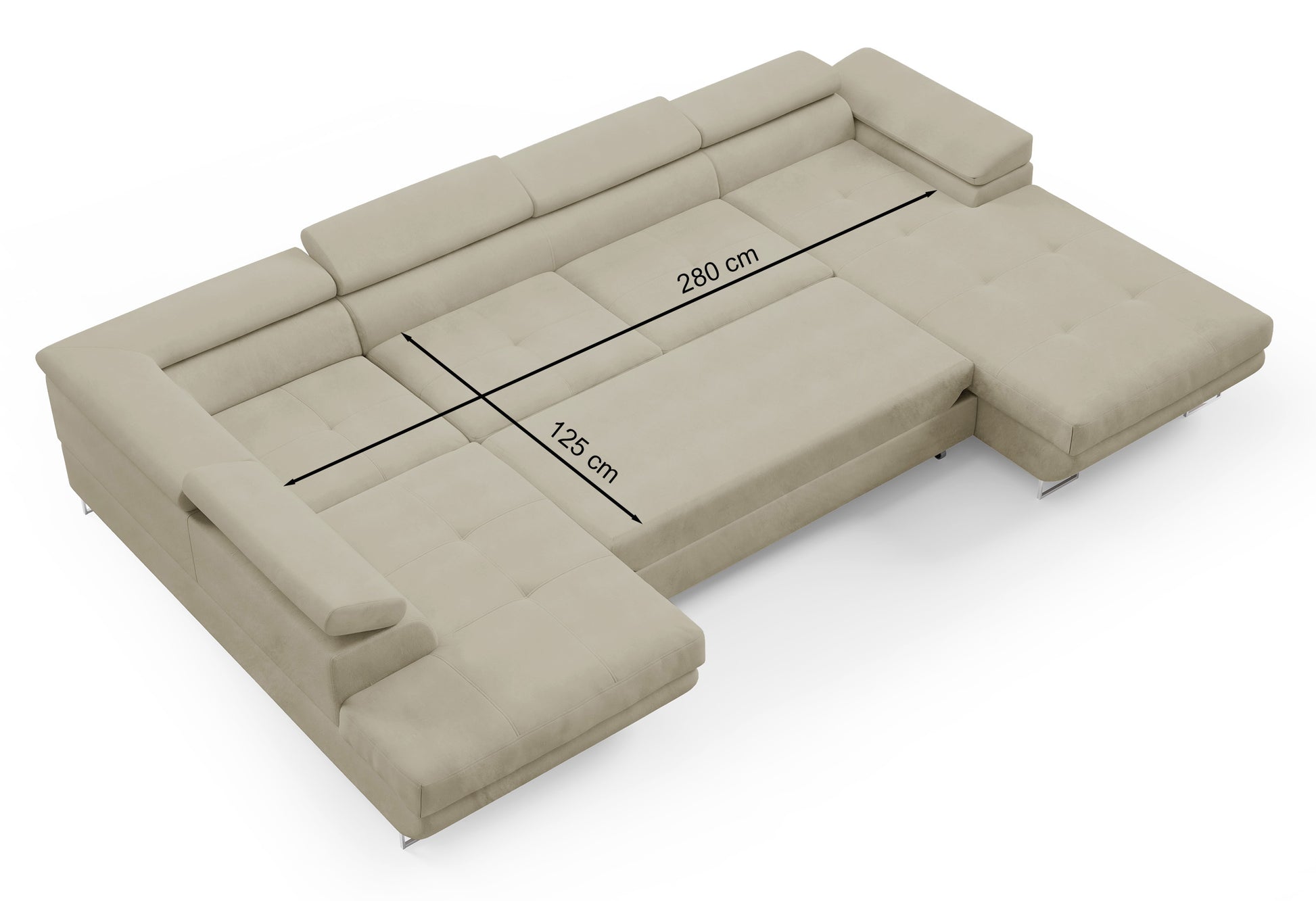 Dīvāns Nola 345/90/205 cm Gerra 80 - N1 Home