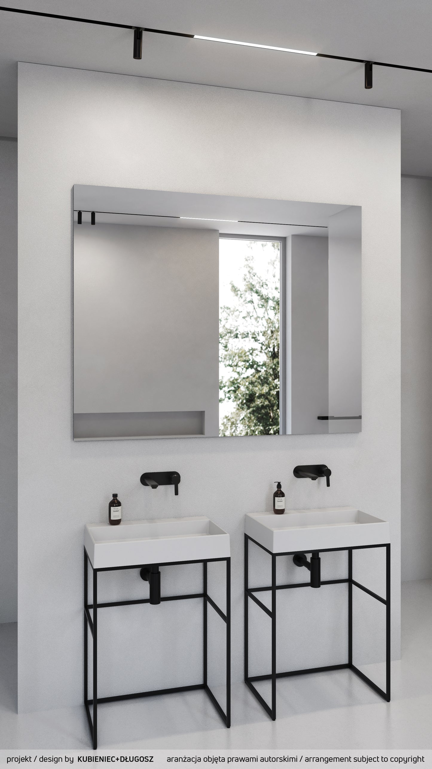 Iebūvēts izlietnes maisītājs Arnika 252 mm nero - N1 Home