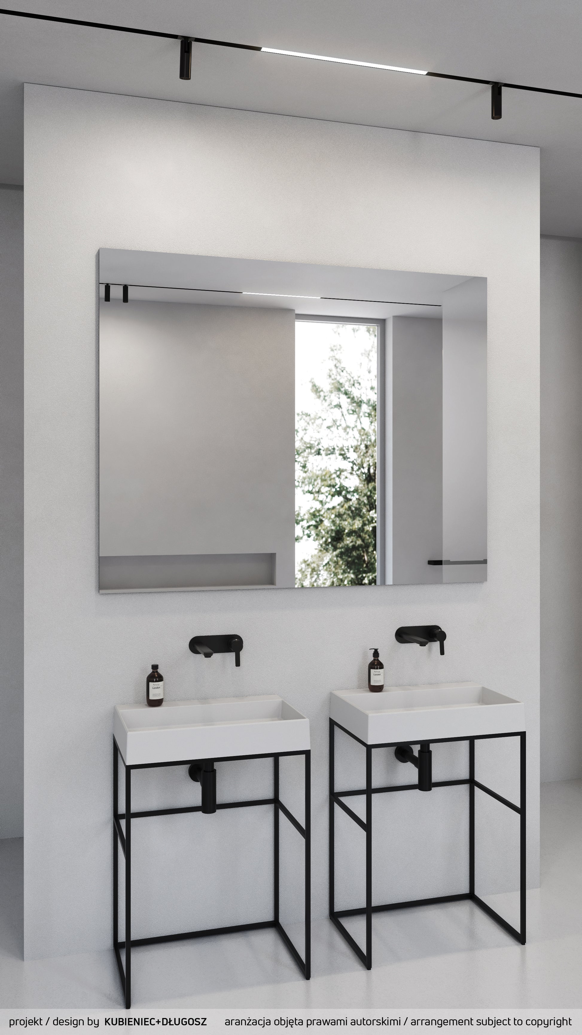 Iebūvēts izlietnes maisītājs Arnika 252 mm nero - N1 Home