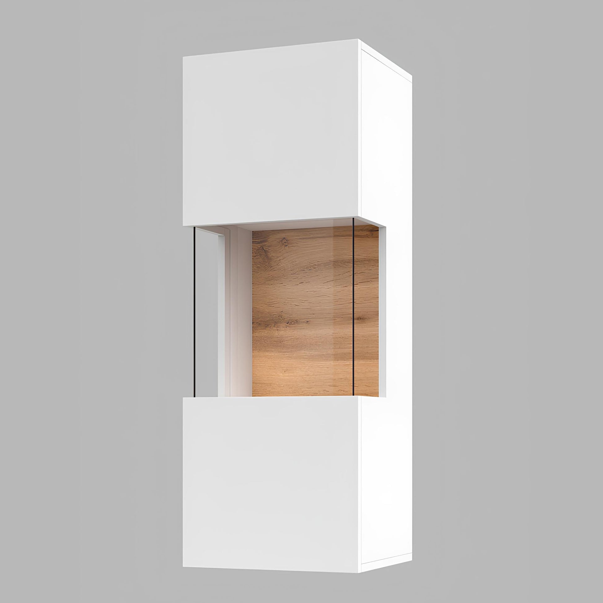 Skapis Avalon 36/95/30 cm balts/Votan ozols - N1 Home