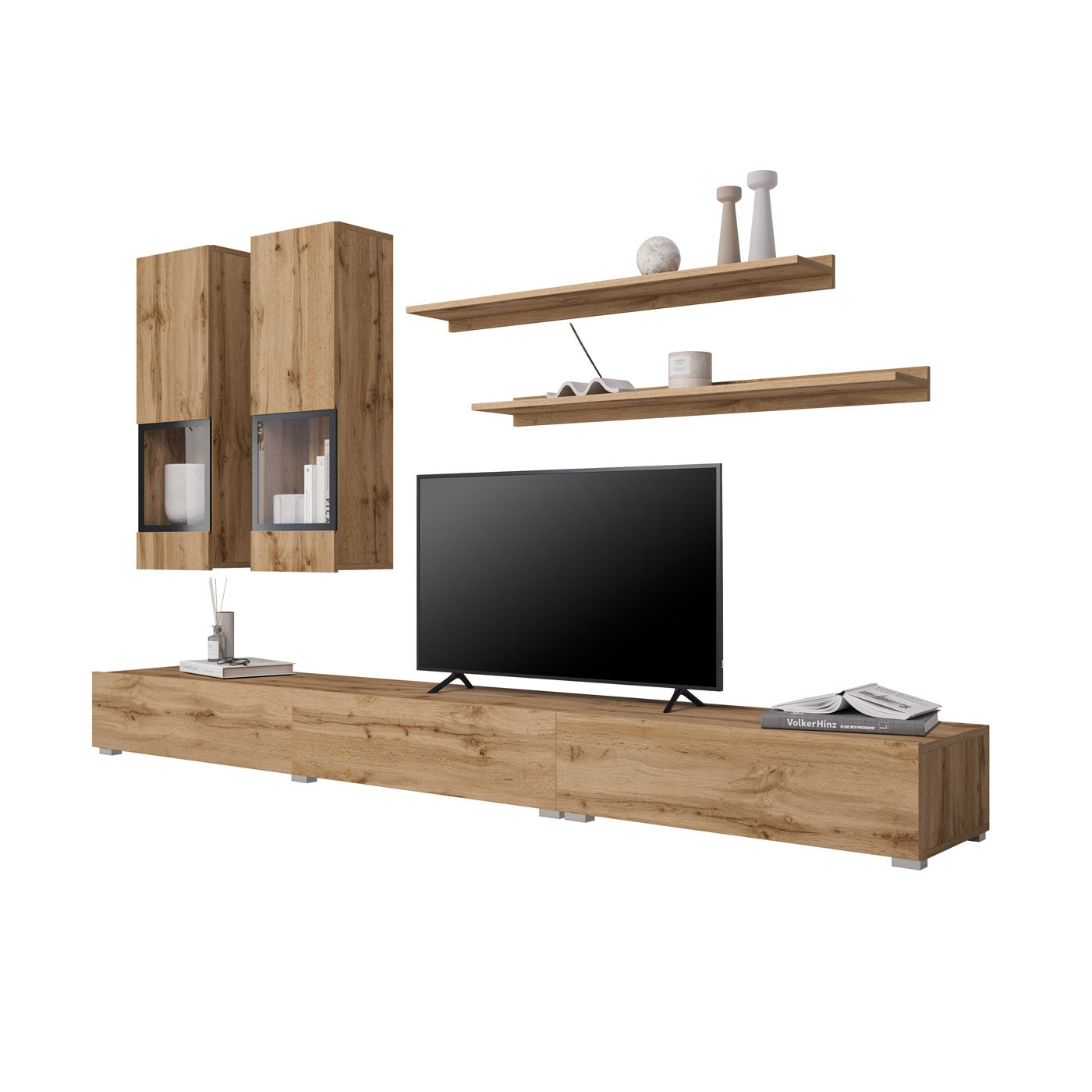 Sienas bloks Barots 270/41 cm Votan ozols/melns - N1 Home