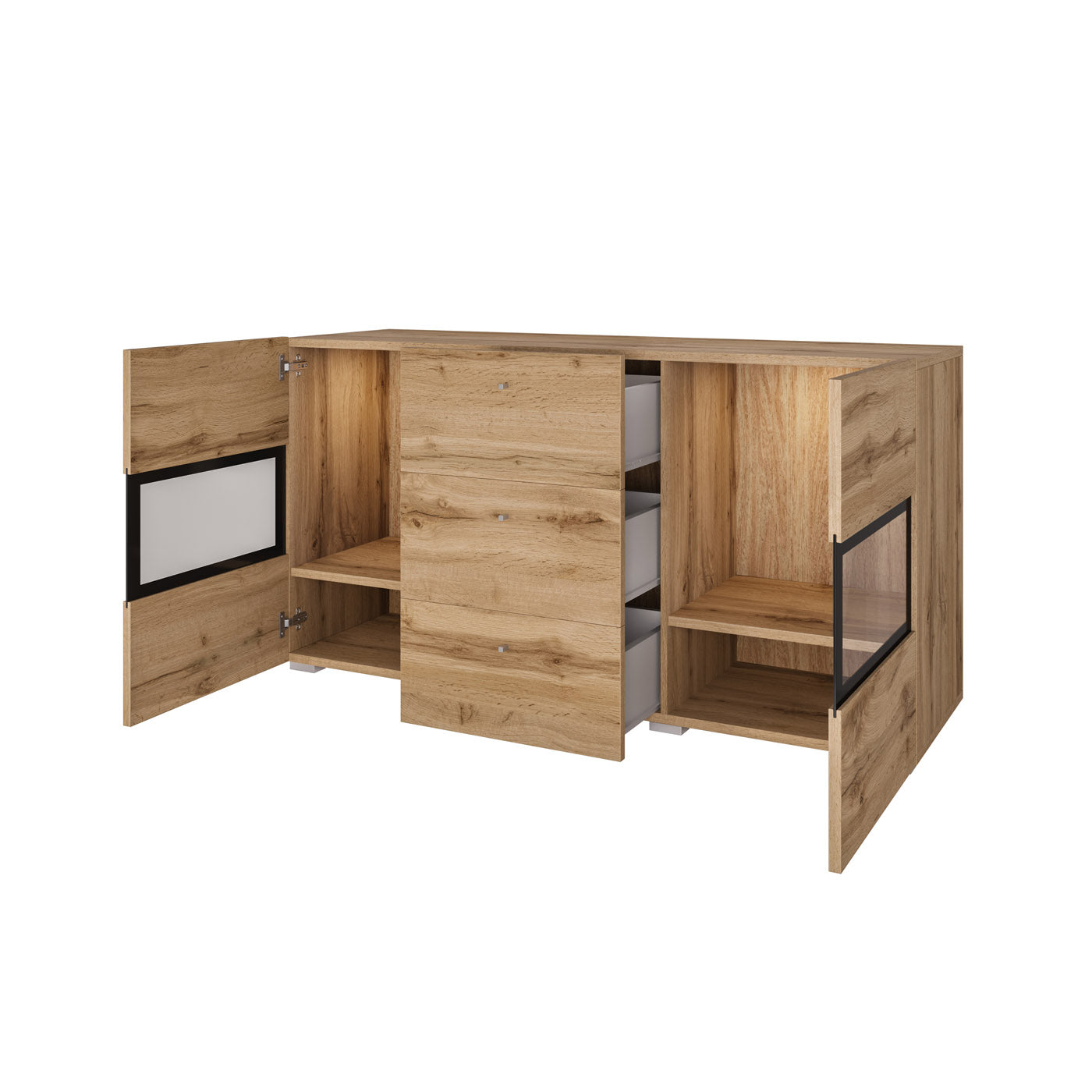 Kumode Barots 132/39/70 cm Votan ozols - N1 Home