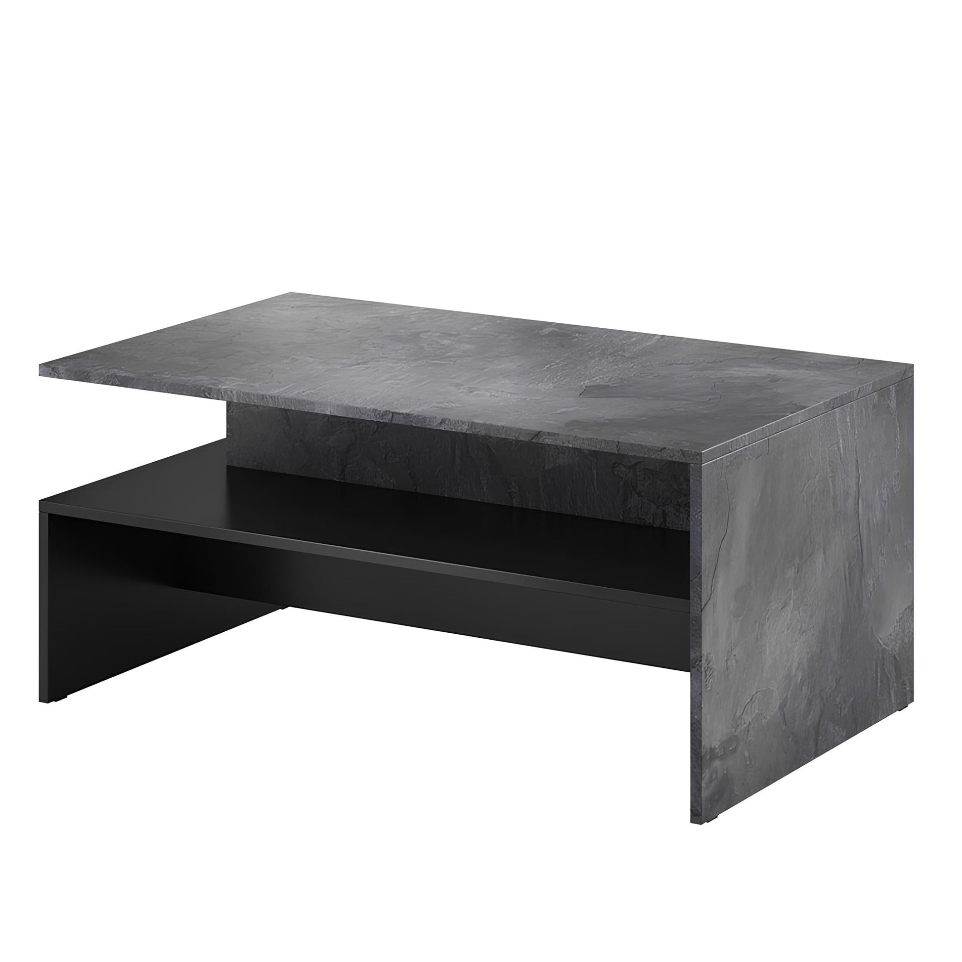 Kafijas galds Barots 100/60/45 cm šīferis/melns - N1 Home