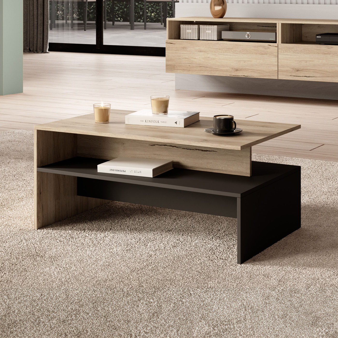 Kafijas galds Barots 100/60/45 cm San Remo ozols - N1 Home