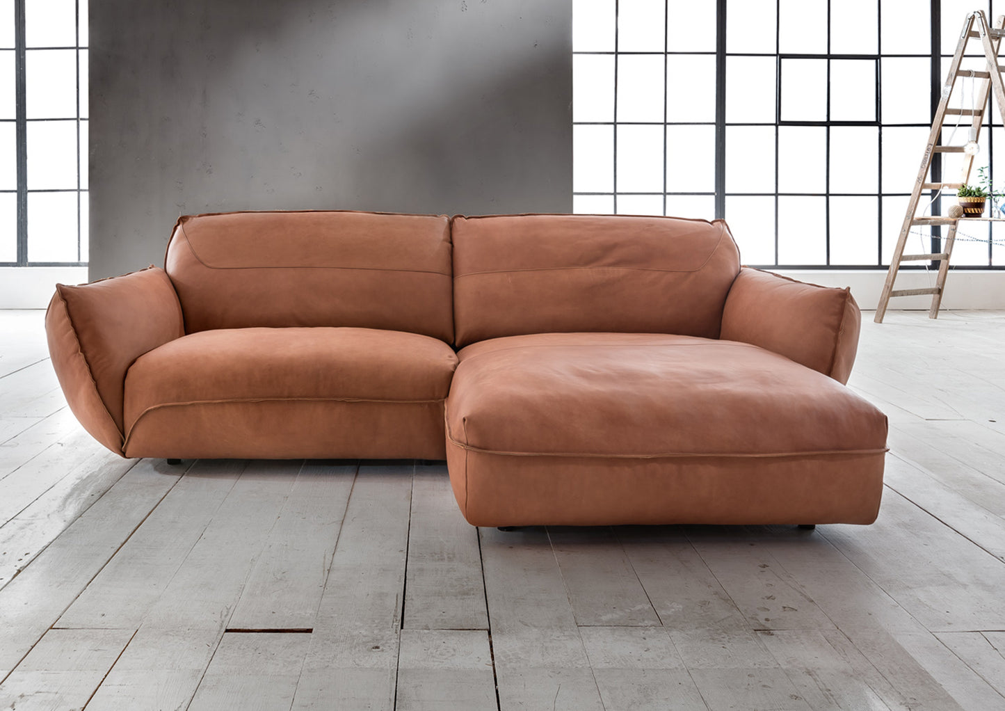 Dīvāns Be Chill 173;238;278/116/85 cm terrakota - N1 Home