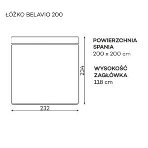 Gulta Belatio Befame 140;160;180;200/200 cm bēšs - N1 Home