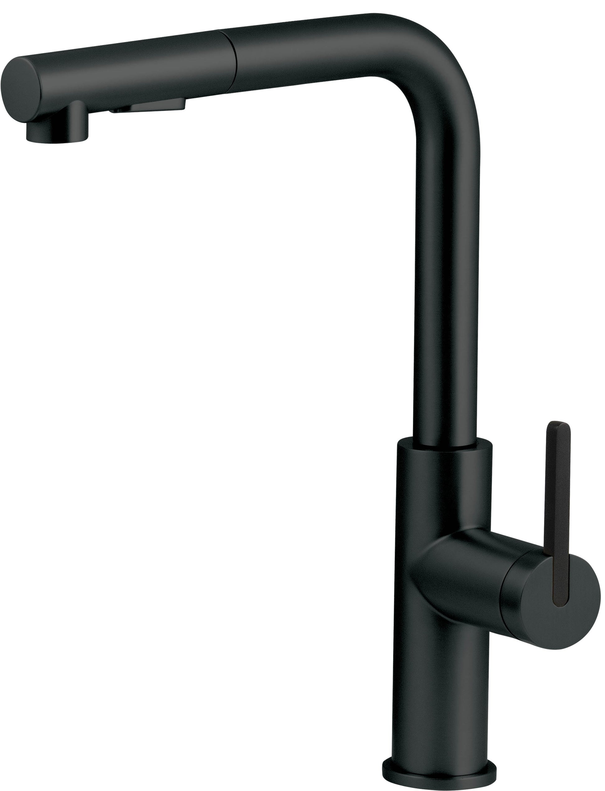 Virtuves jaucējkrāns ar izvelkamu snīpi MOMI 34,8 cm nero - N1 Home