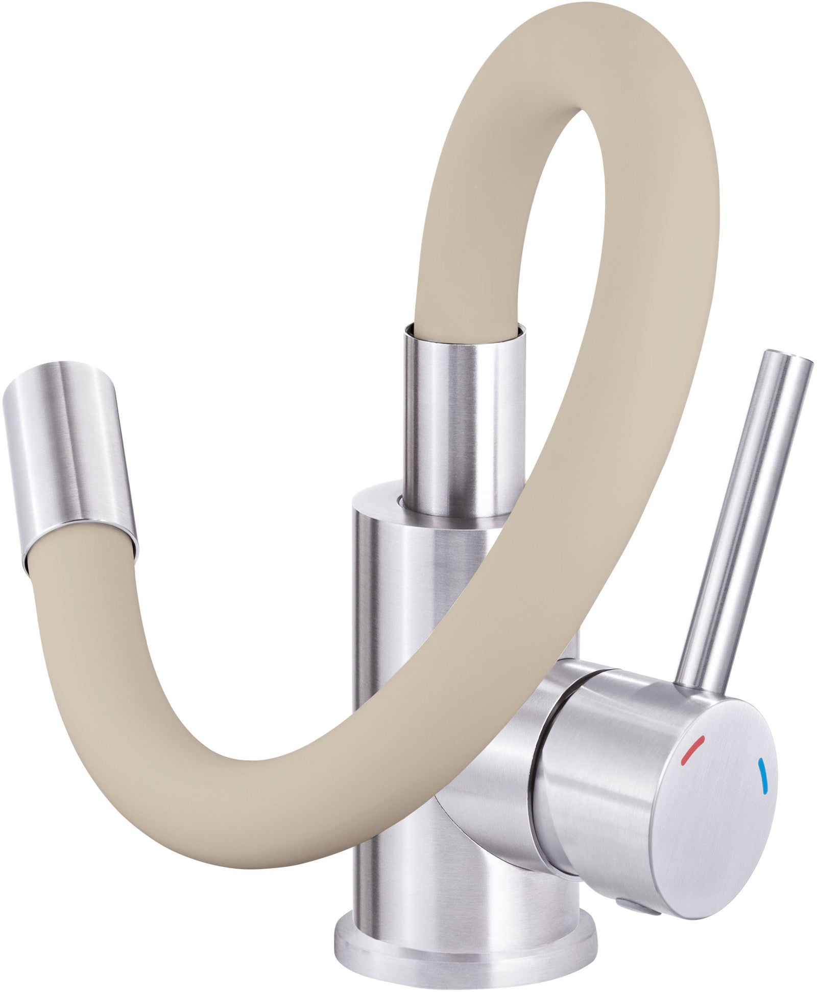 Virtuves maisītājs ar elastīgu uzgali Luno 38 cm bēšs/hroms - N1 Home