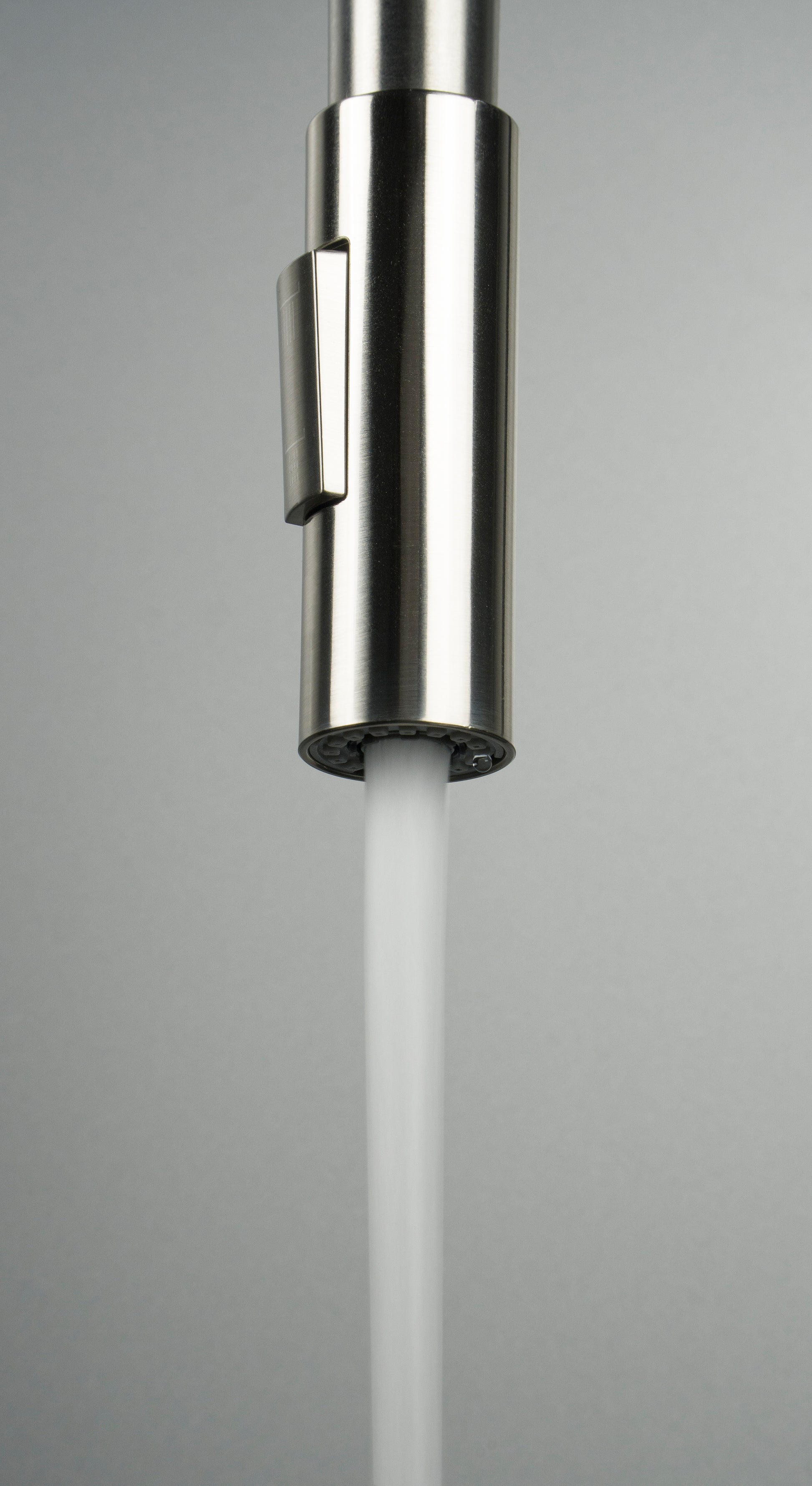 Virtuves maisītājs ar elastīgu snīpi - 2 veidu sprauslas Luno 400 mm tērauds/balts - N1 Home