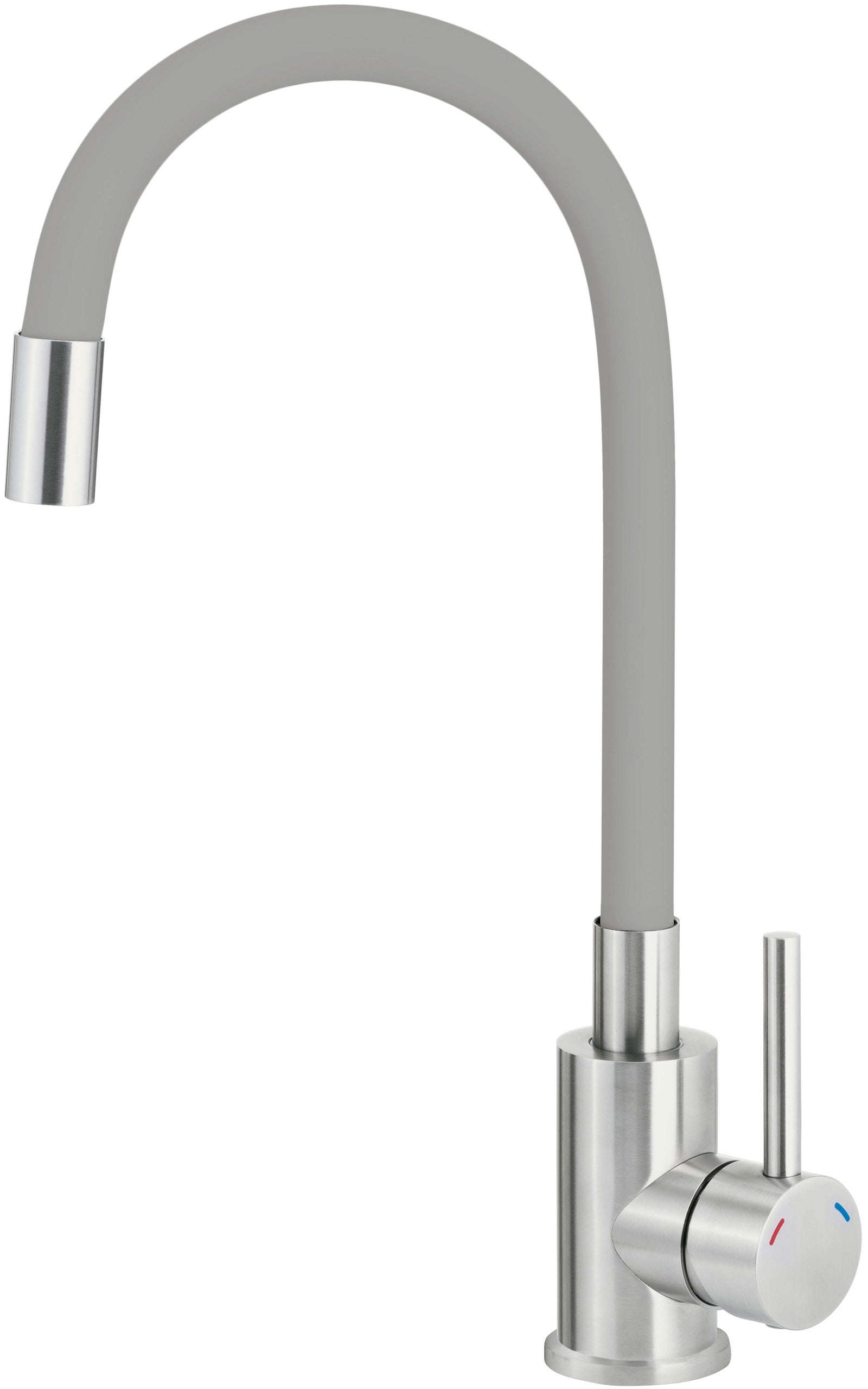 Virtuves maisītājs ar elastīgu uzgali Luno 38 cm pelēks/hroms - N1 Home