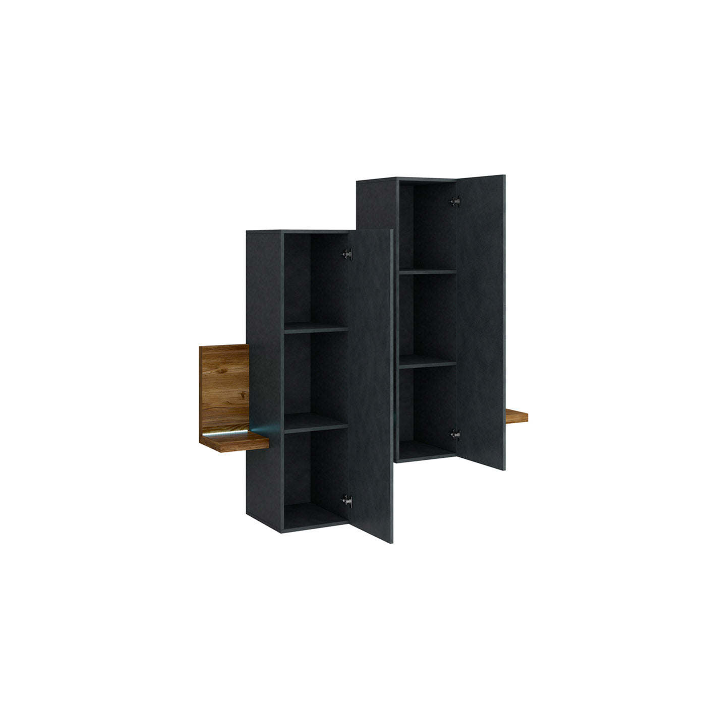 Skapis Botas 152/235/142 cm ābele/egle