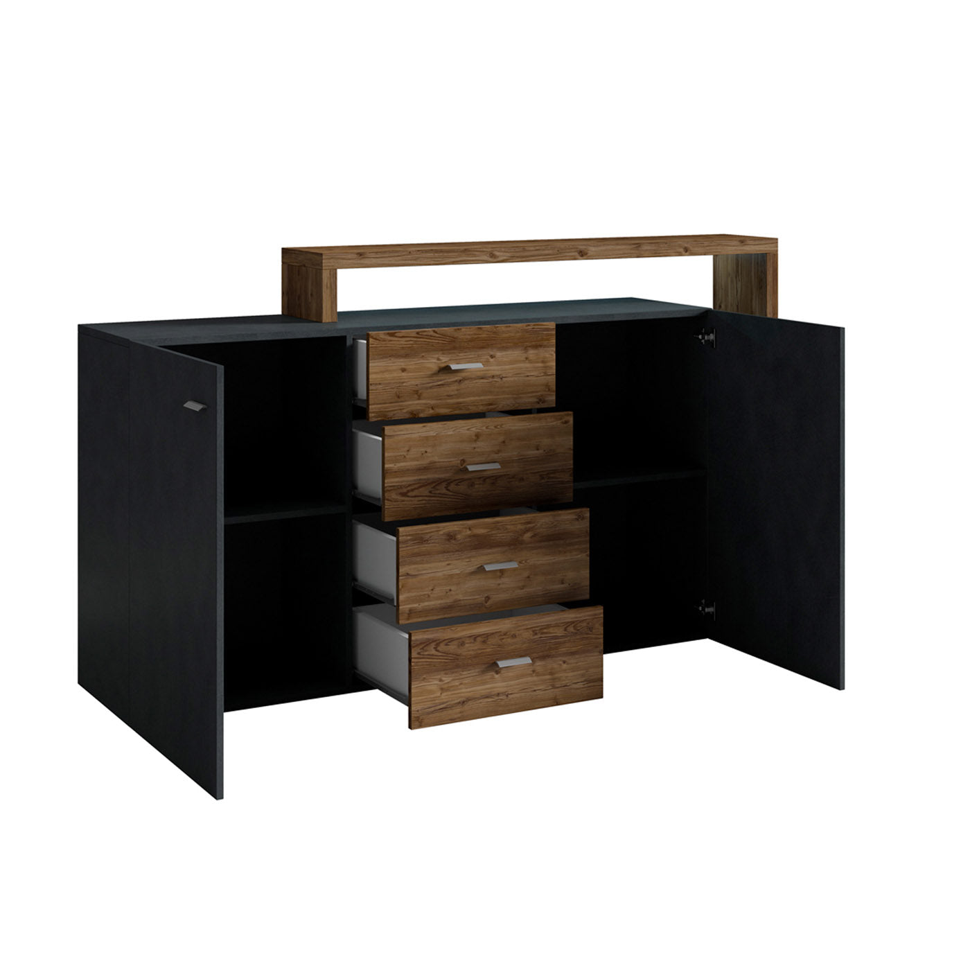 Kumode Botas 180/98/37 cm ābele/egle - N1 Home