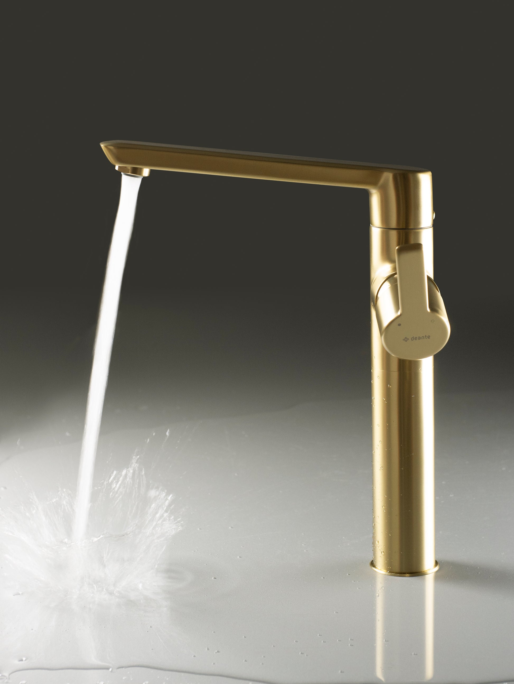 Izlietnes maisītājs, augsts Arnika 281 mm matēts zelts - N1 Home