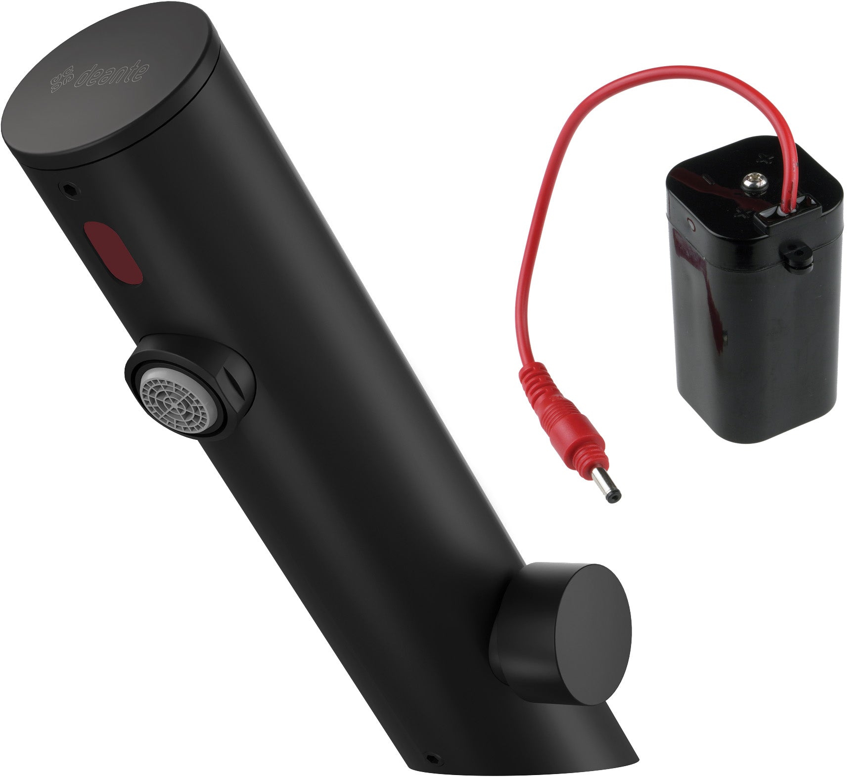 Izlietnes jaucējkrāns, bezkontakta, ar temperatūras kontroli - 4xAA Sense 148 mm nero - N1 Home