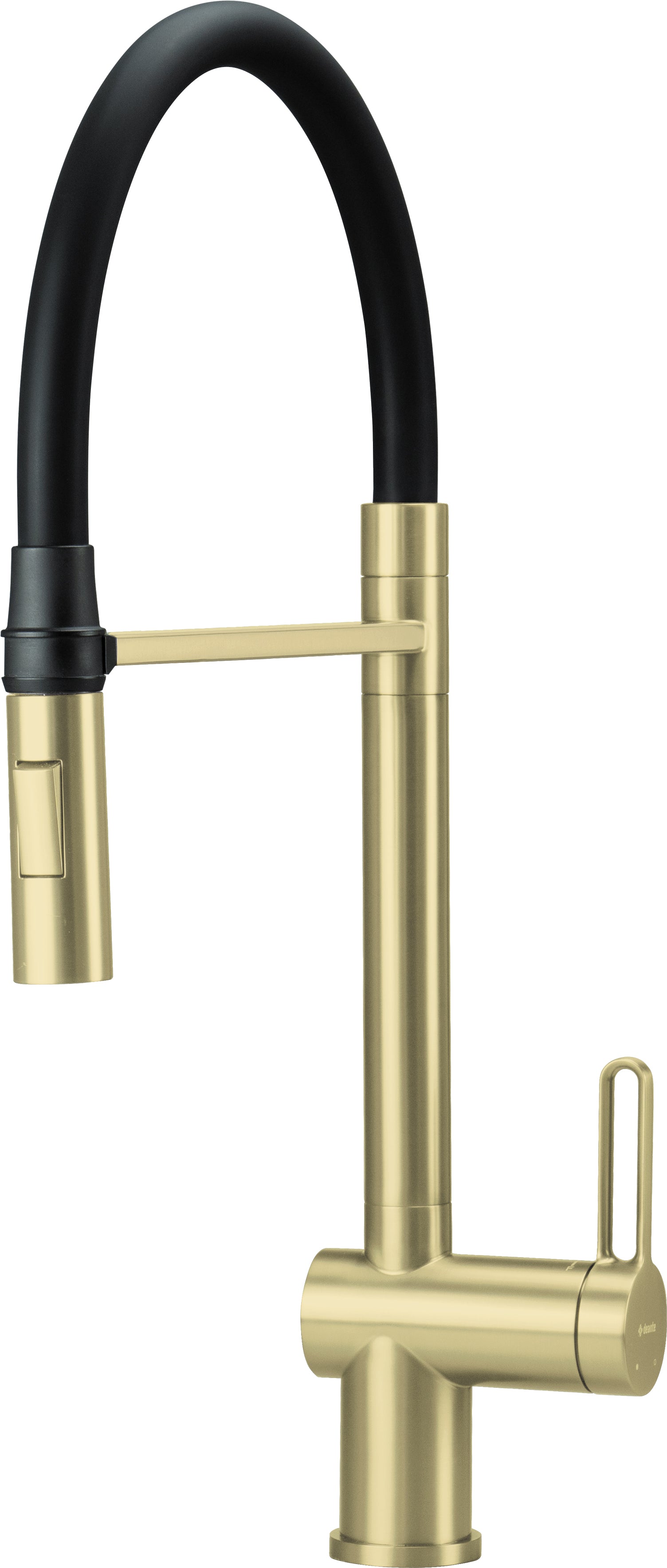 Virtuves jaucējkrāns ar elastīgu izteku - 2 veidu strūklas Magnetic 533 mm matēts zelts - N1 Home