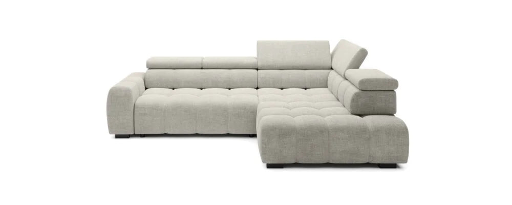 Dīvāns Bulli L 297/205/77 cm gaiši pelēks - N1 Home