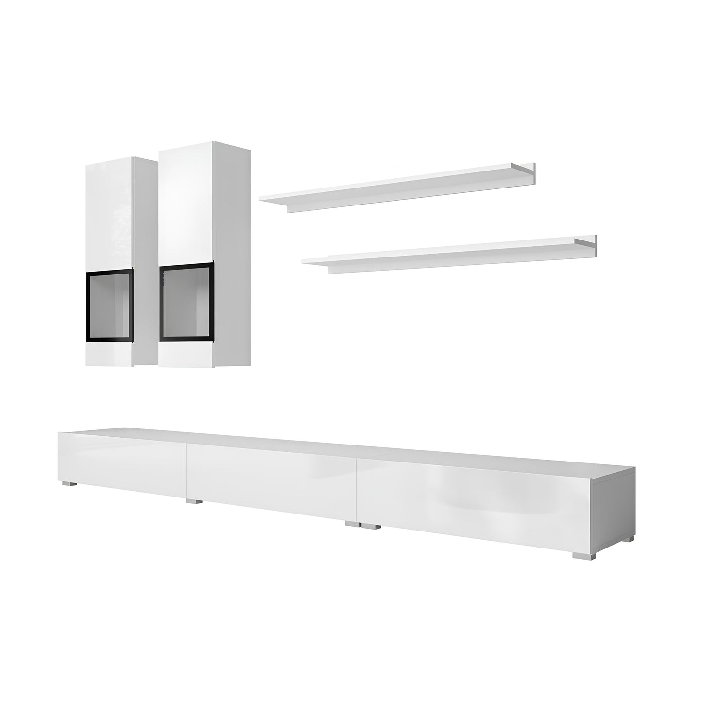 Sienas bloks Barots 270/41 cm balts spīdums/melns - N1 Home