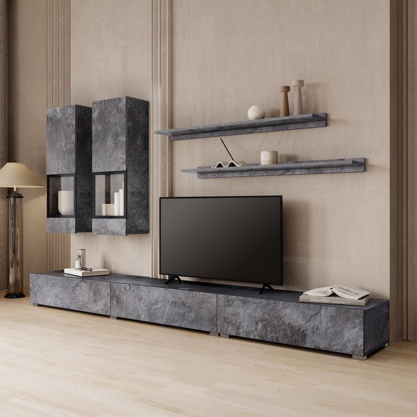 Sienas bloks Barots 270/41 cm šīferis/melns - N1 Home