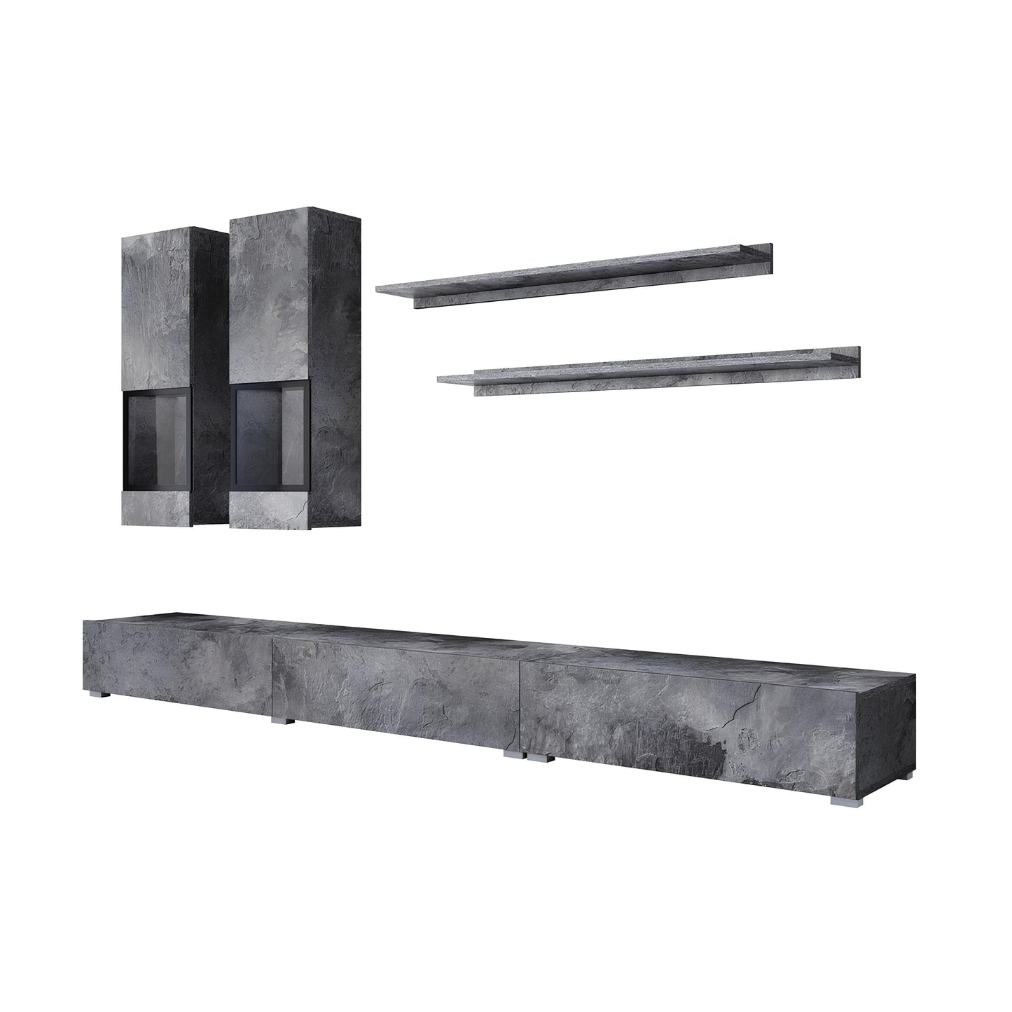 Sienas bloks Barots 270/41 cm šīferis/melns - N1 Home