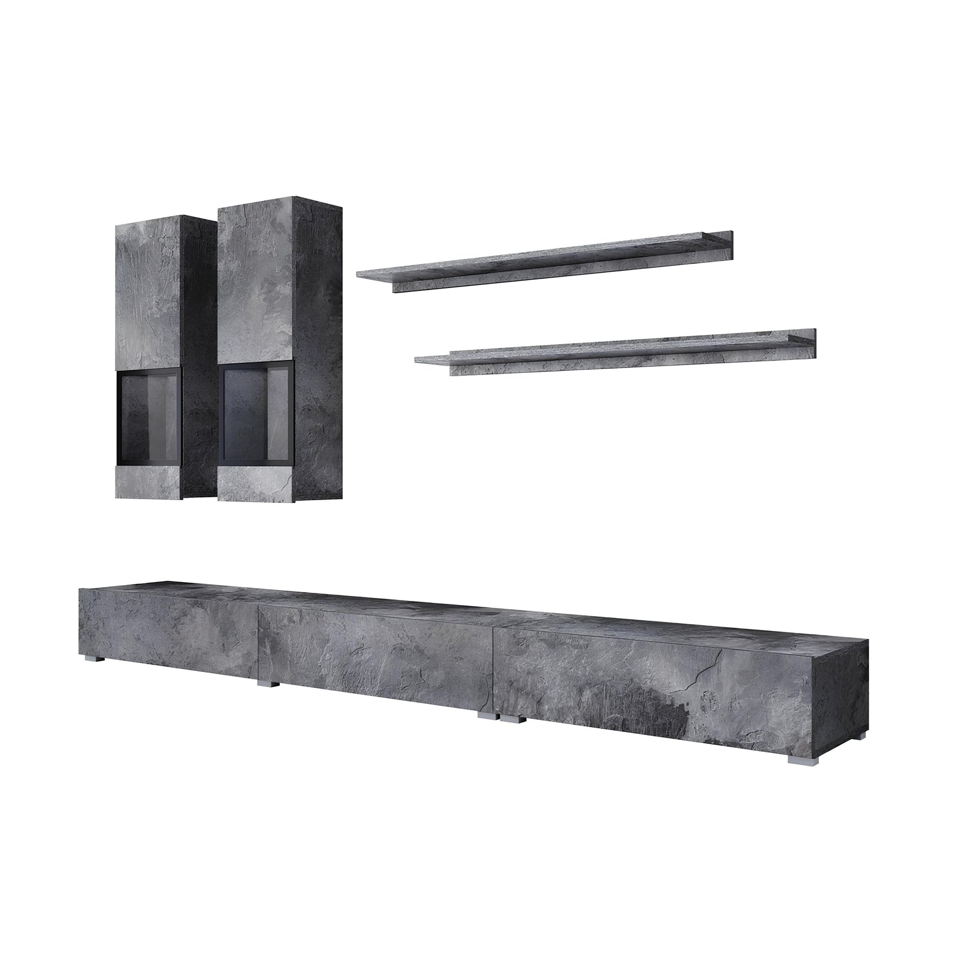 Sienas bloks Barots 270/41 cm šīferis/melns - N1 Home