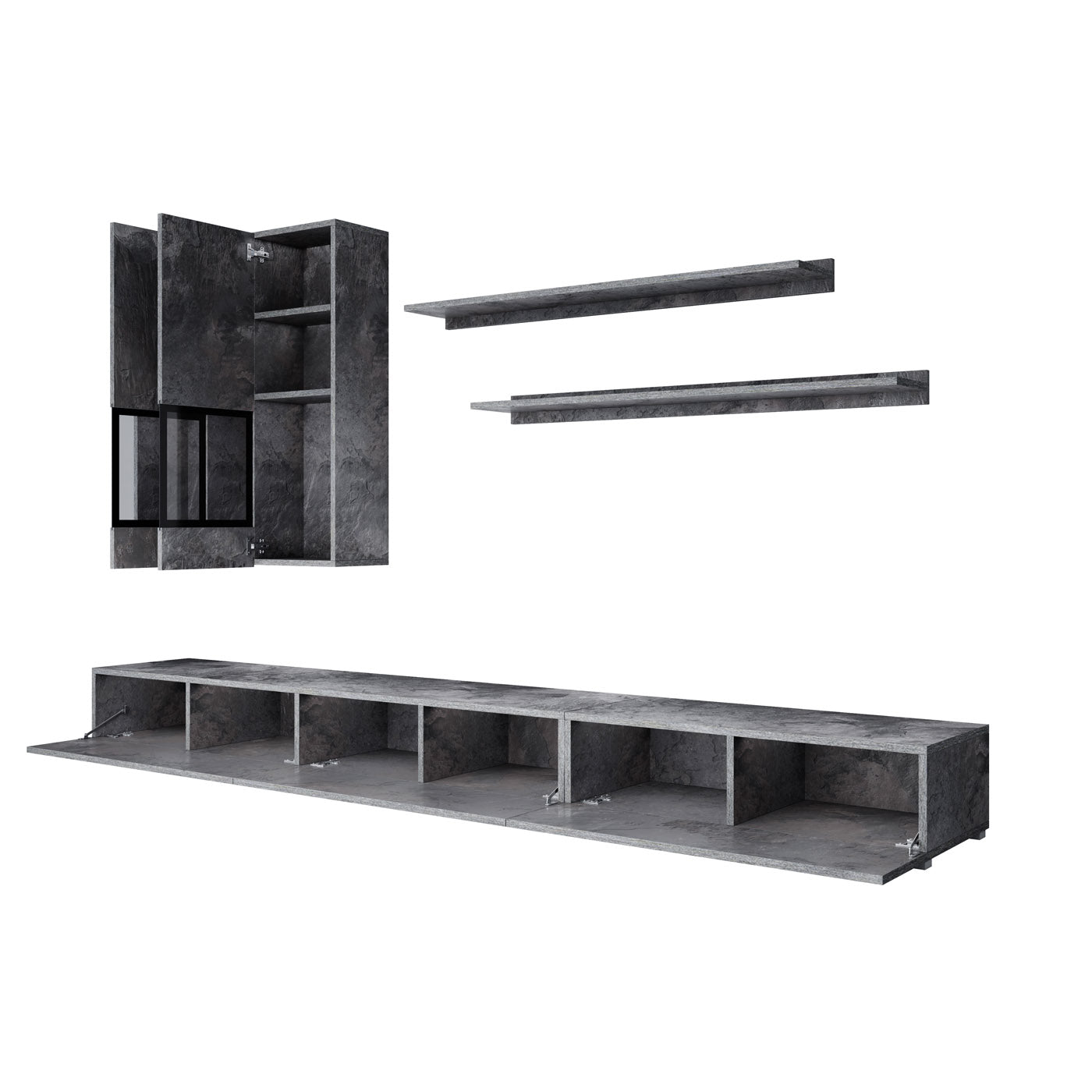 Sienas bloks Barots 270/41 cm šīferis/melns - N1 Home