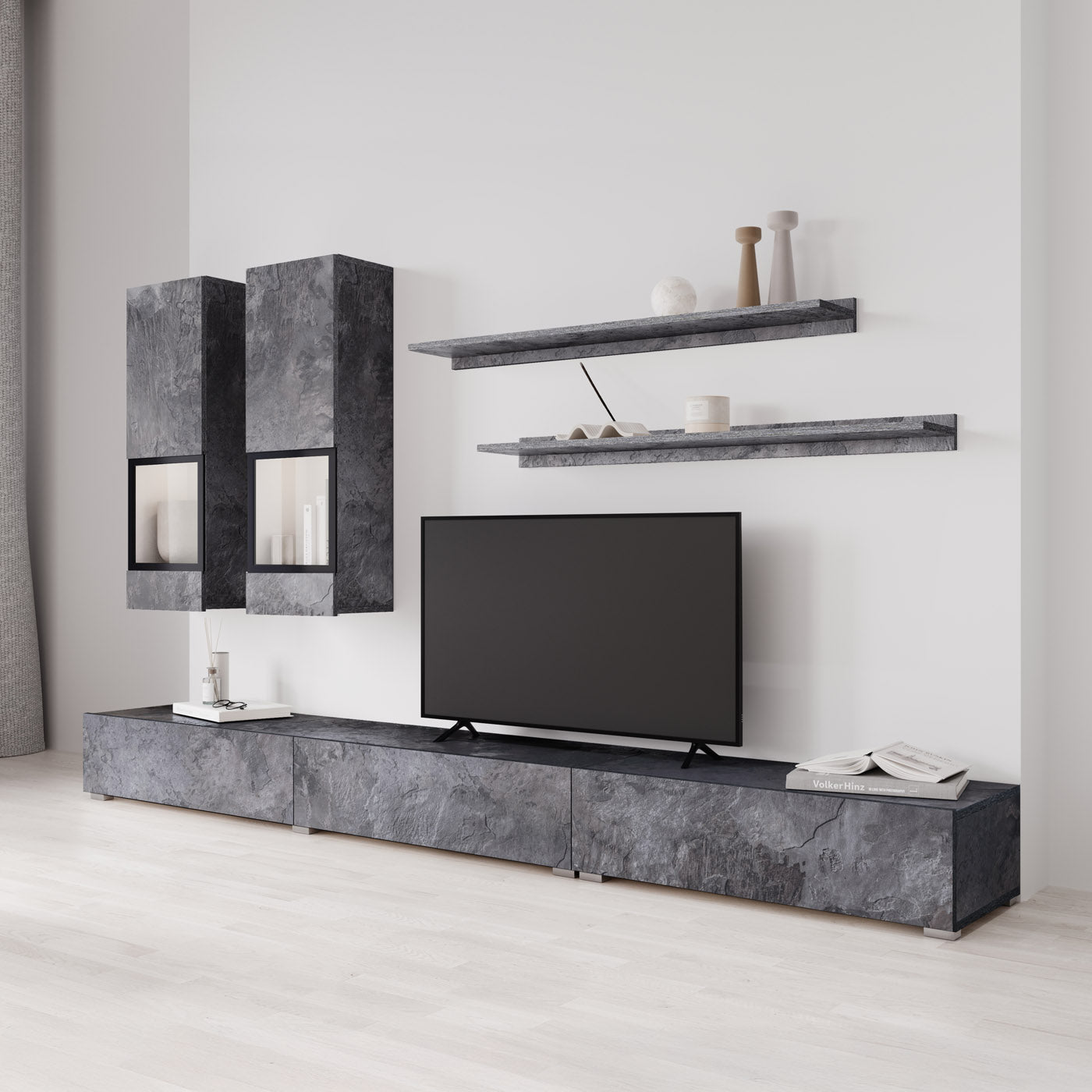 Sienas bloks Barots 270/41 cm šīferis/melns - N1 Home