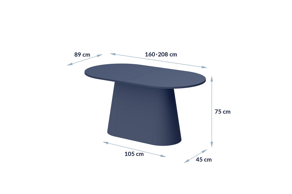 Galds Capito 160-208/89/75 cm zaļs - N1 Home