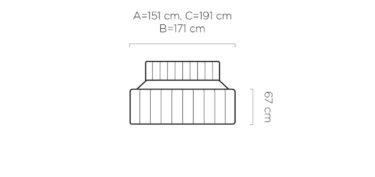 Gulta Cari 140/160/180 x 200 cm Monolith 85 - N1 Home