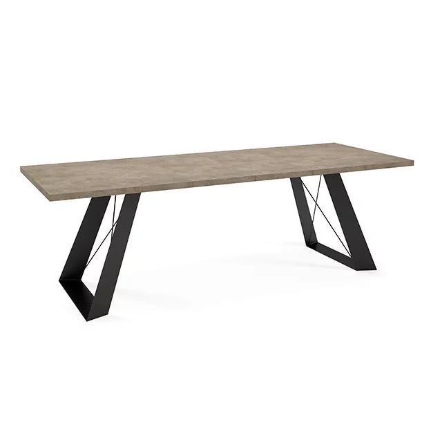 Galds Korsika 140/80/76 cm; 160/90/76 cm Dark Grey Chicago Concrete