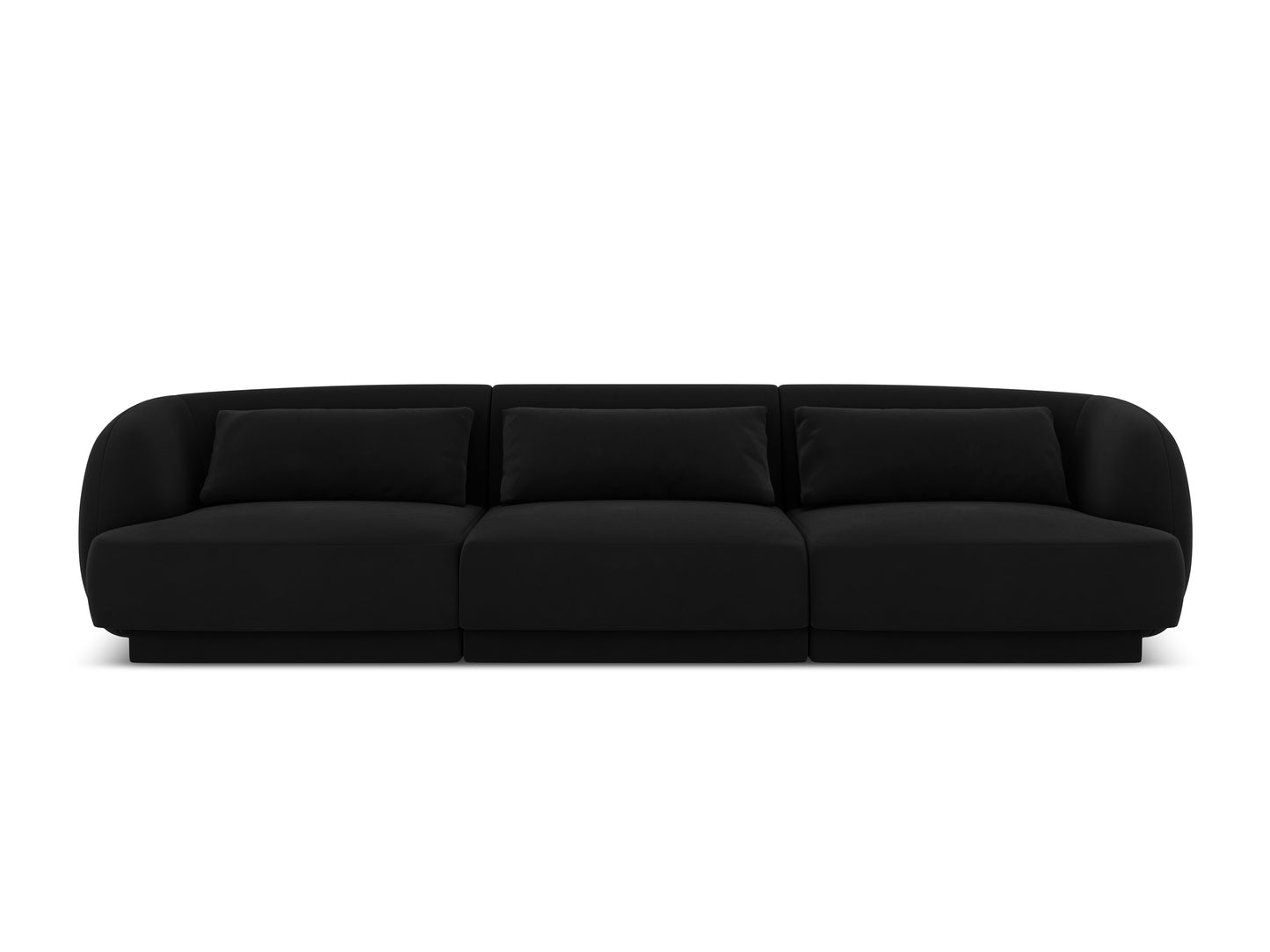 Dīvāns Cosmopolitan Design  Tulum 259x85x74 cm melns - N1 Home