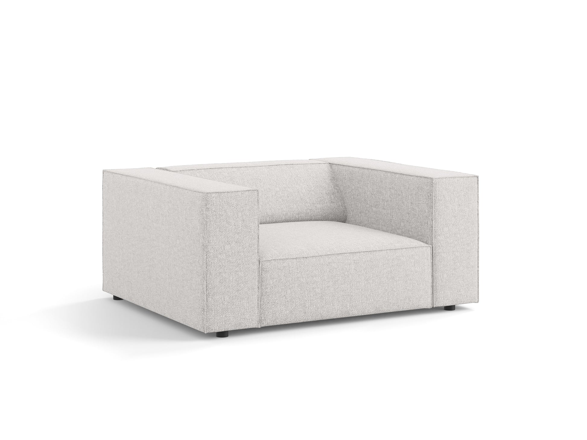 Atzveltnes krēsls Cosmopolitan Design Arendal 124x102x70 cm gaiši pelēks - N1 Home