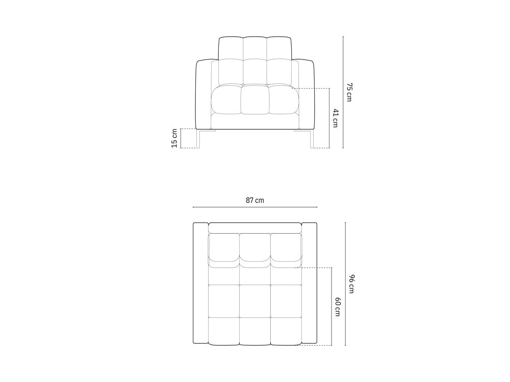 Atzveltnes krēsls Cosmopolitan Design Bali 87x92x75 cm rubīns/zelts - N1 Home