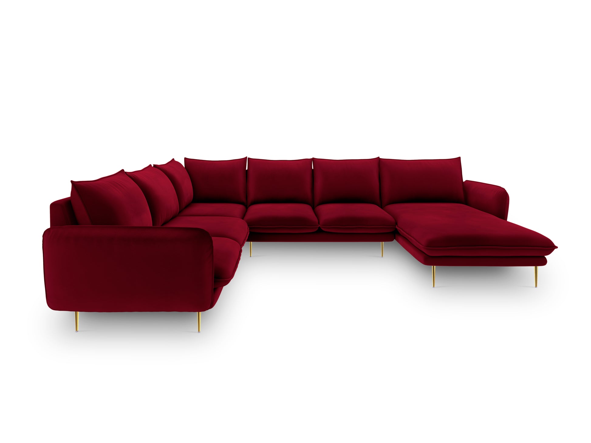 Dīvāns Cosmopolitan Design Vienna samta 330x235x95 cm bordo - N1 Home