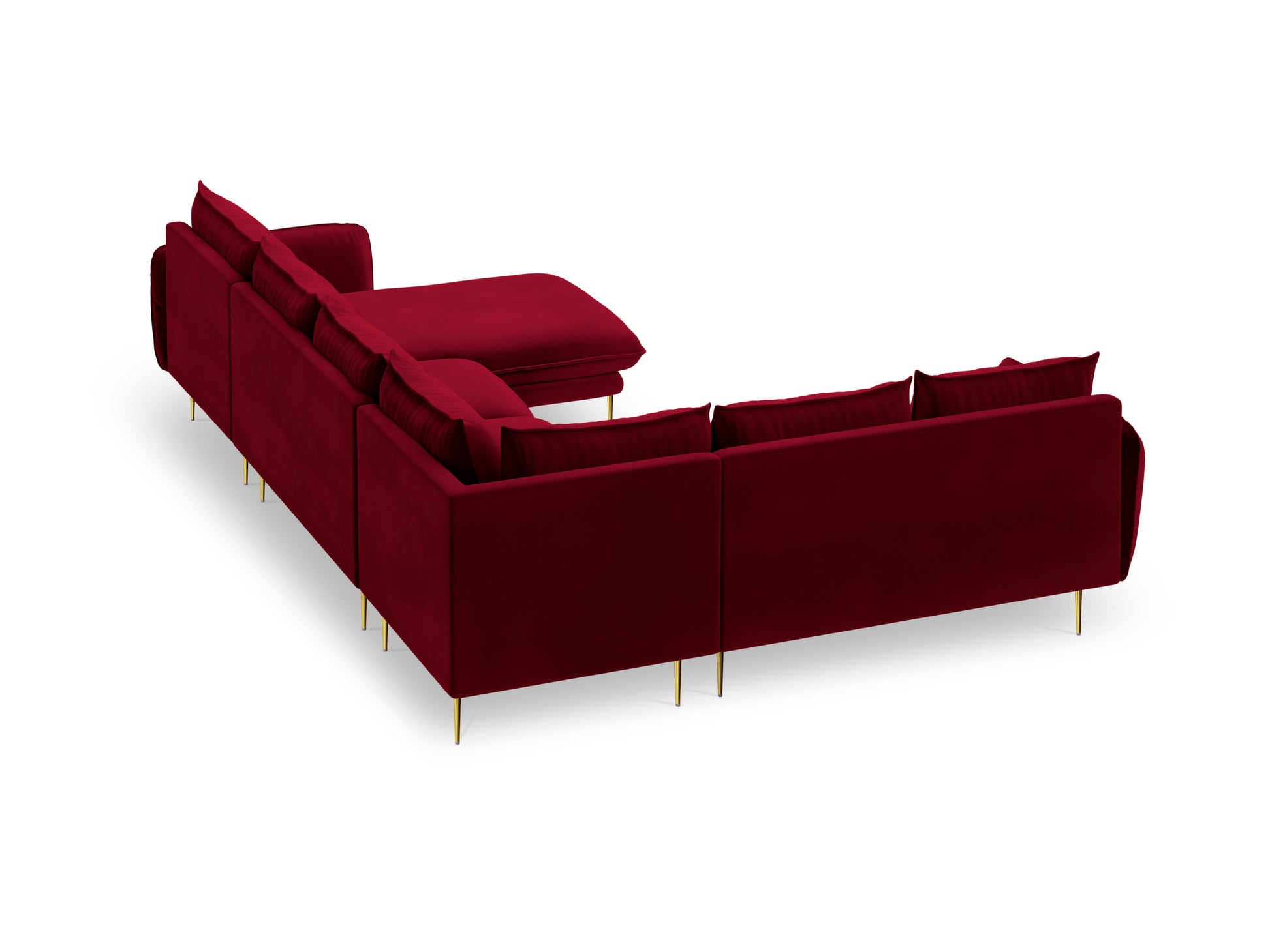 Dīvāns Cosmopolitan Design Vienna samta 330x235x95 cm bordo - N1 Home