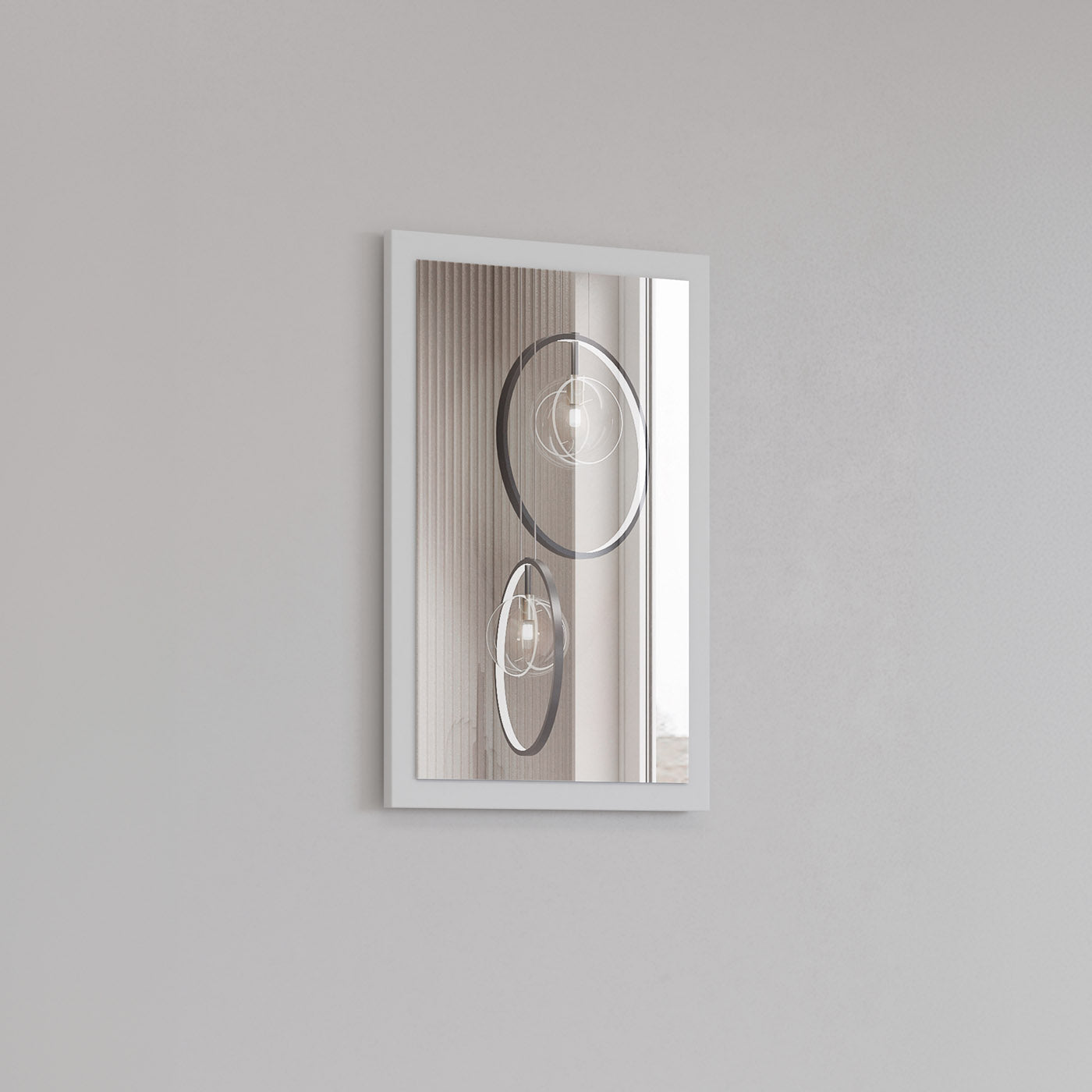 Spogulis Krosit kolekcij 40/60 cm balts - N1 Home