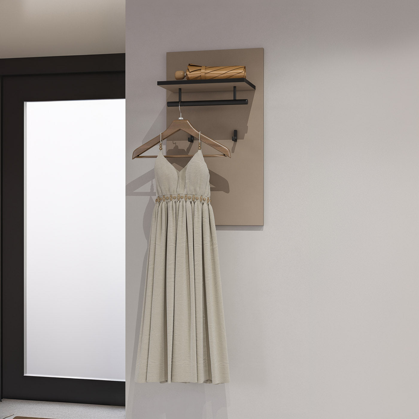 Sienas panelis ar āķiem Krosit kolekcija 40/70/20 cm congo - N1 Home