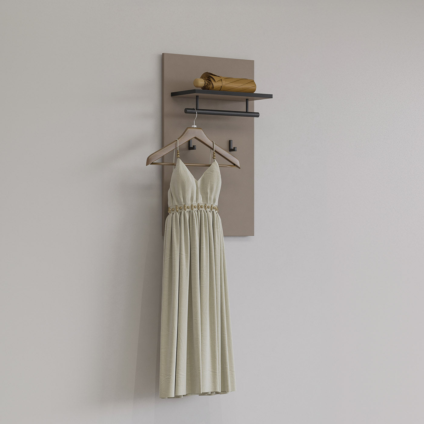 Sienas panelis ar āķiem Krosit kolekcija 40/70/20 cm congo - N1 Home