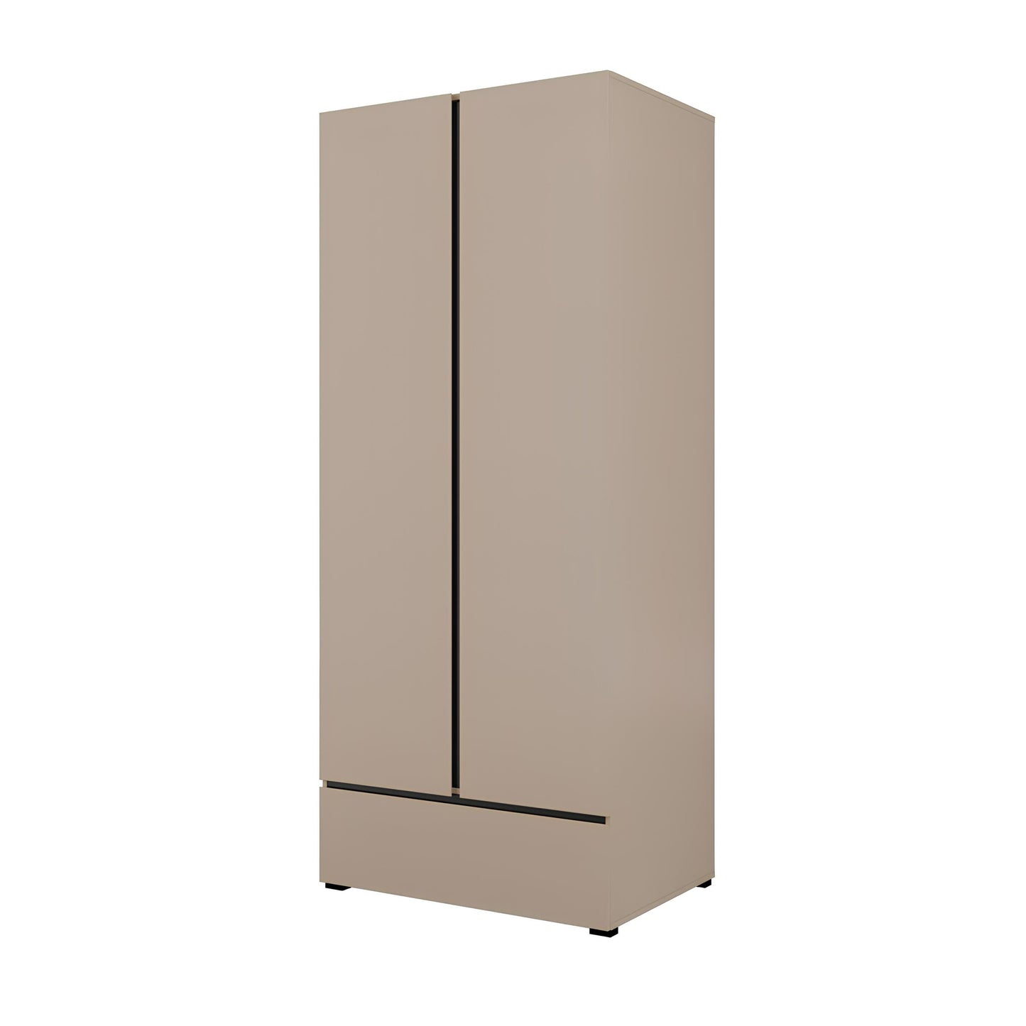 Skapis Krosit kolekcija 89;180/210/60 cm congo/melns