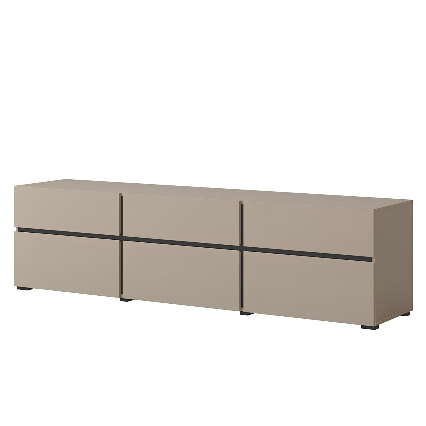 TV skapis Krosit kolekcija 180/40/48 cm congo/melns