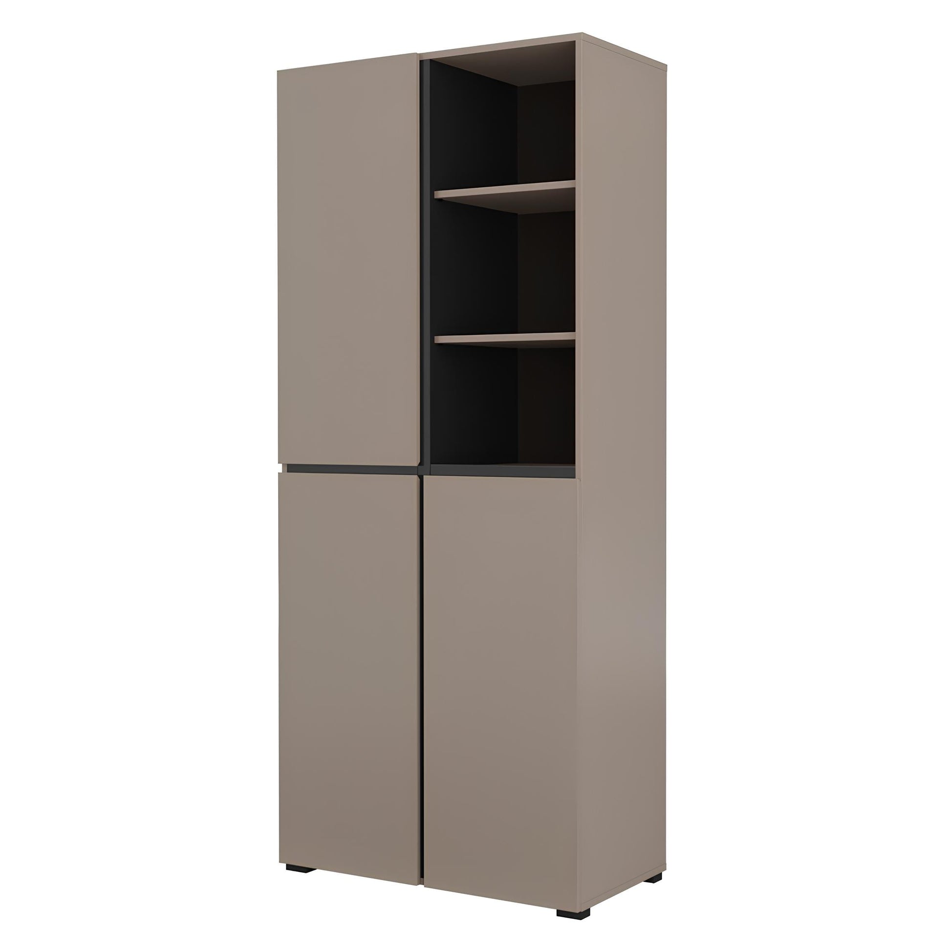 Skapis Krosit kolekcija 79/183/40 cm congo/melns - N1 Home