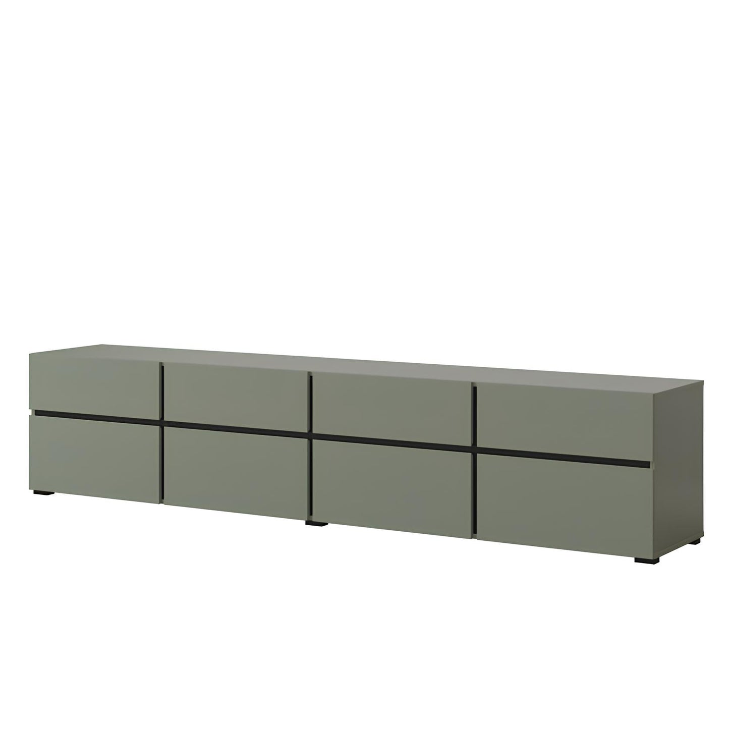 TV skapis Krosit kolekcija 225/48/40 cm zaļs/melns - N1 Home