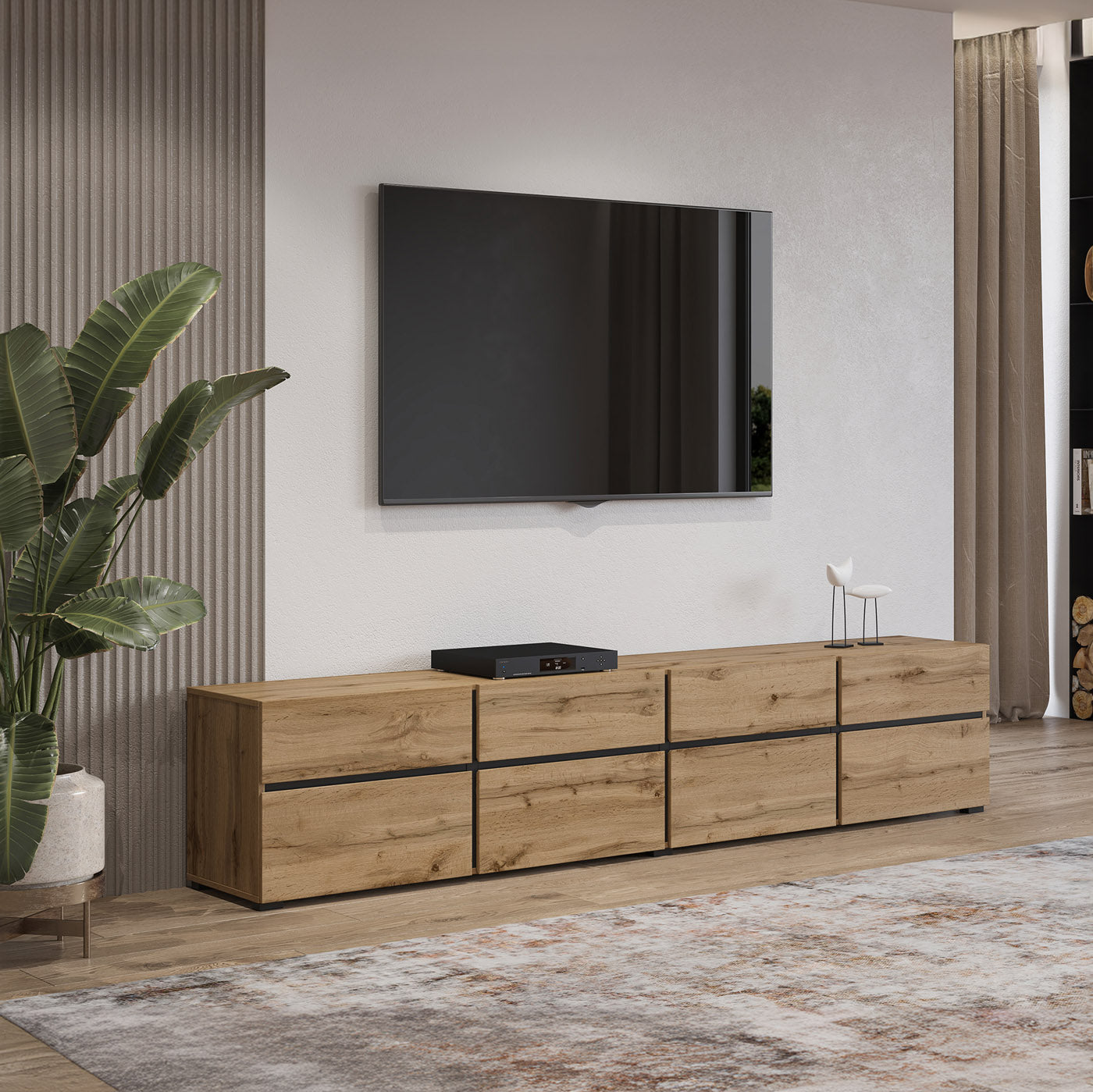 TV skapis Krosit kolekcija 225/48/40 cm Votan ozols - N1 Home