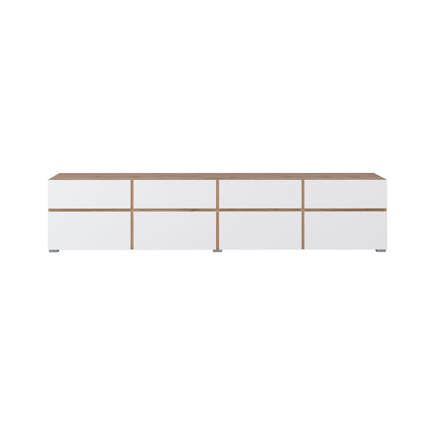 TV skapis Krosit kolekcija 225/48/40 cm Votan ozols/balts - N1 Home