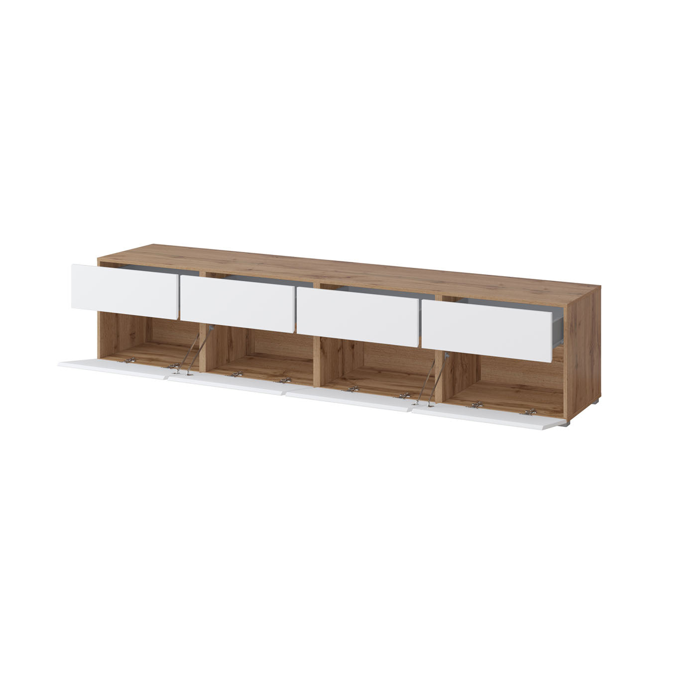 TV skapis Krosit kolekcija 225/48/40 cm Votan ozols/balts - N1 Home