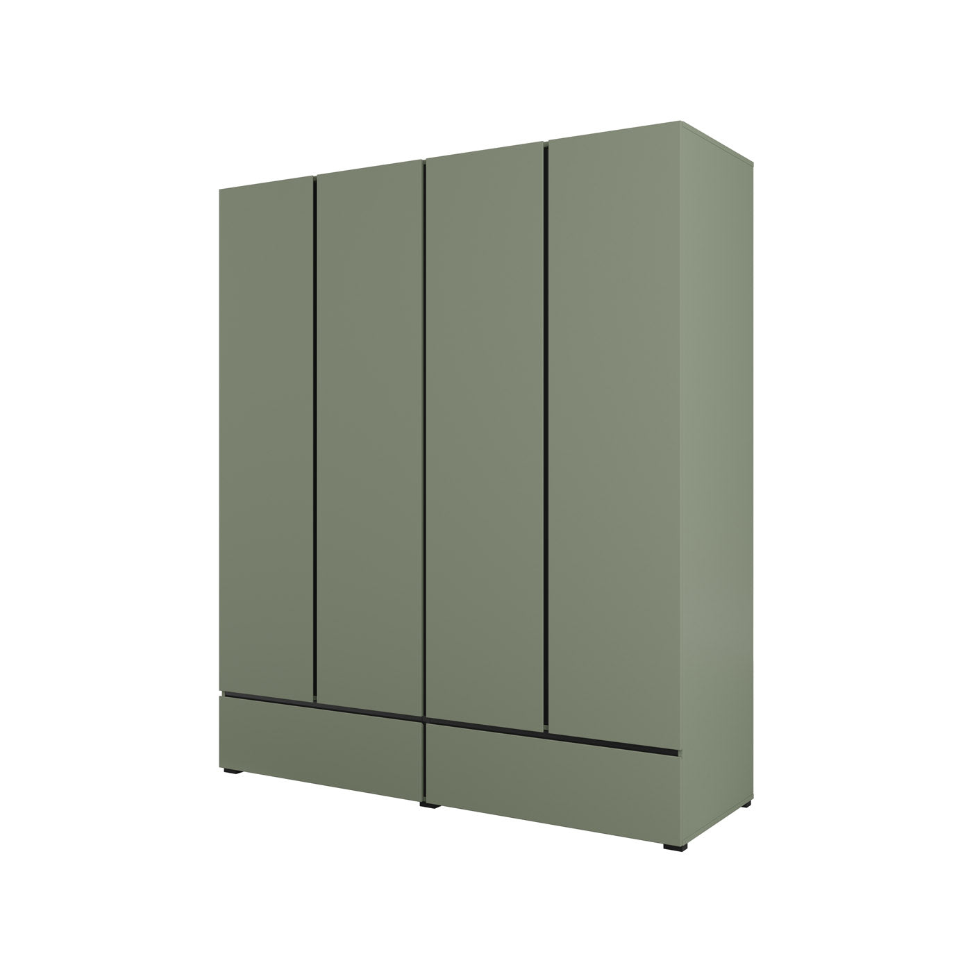 Skapis Krosit kolekcija 89;180/210/60 cm zaļs/melns - N1 Home