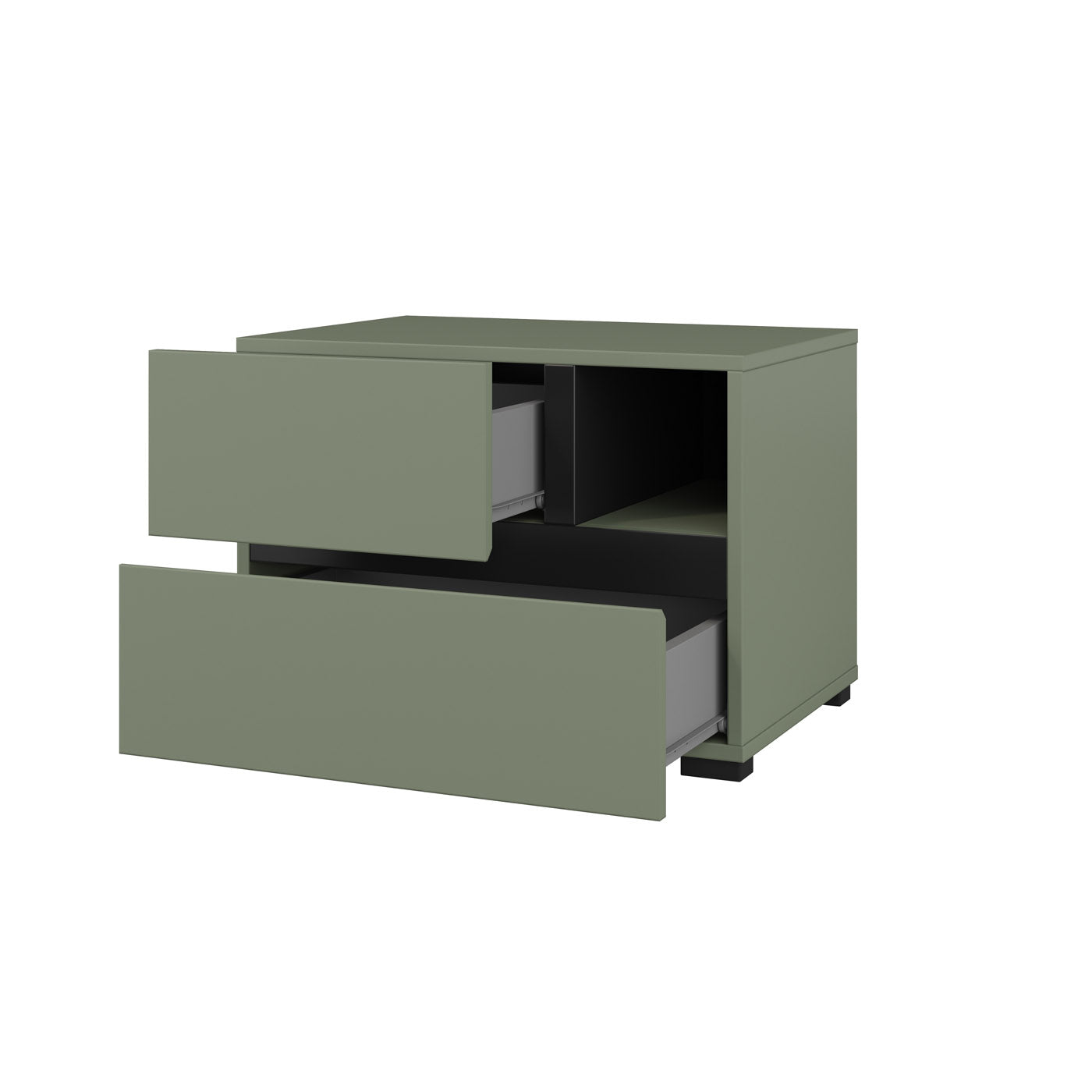 Naktsskapis (2) Krosit kolekcija 55/40/40 cm zaļs/melns