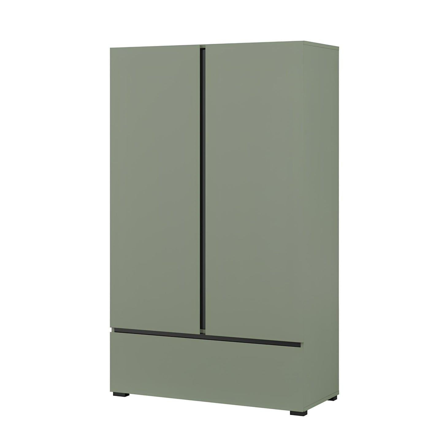 Kumode Krosit kolekcija 80/150/40 cm zaļs/melns - N1 Home